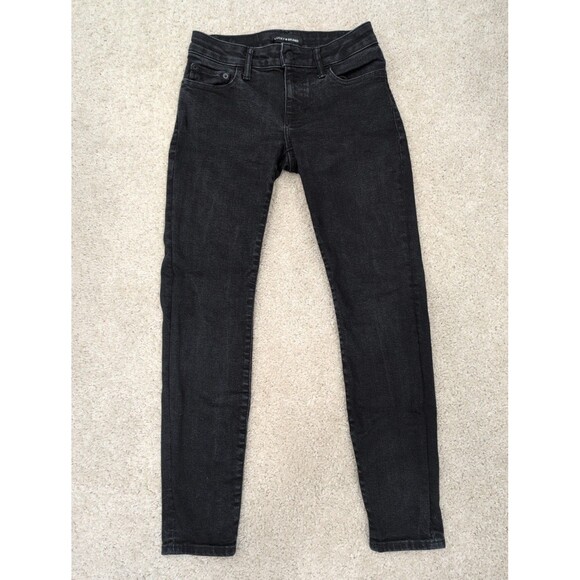 Lucky Brand Denim - Lucky Brand Lizzie Low Rise Skinny Jeans Women's 4/27 R Black Stretch Slimming